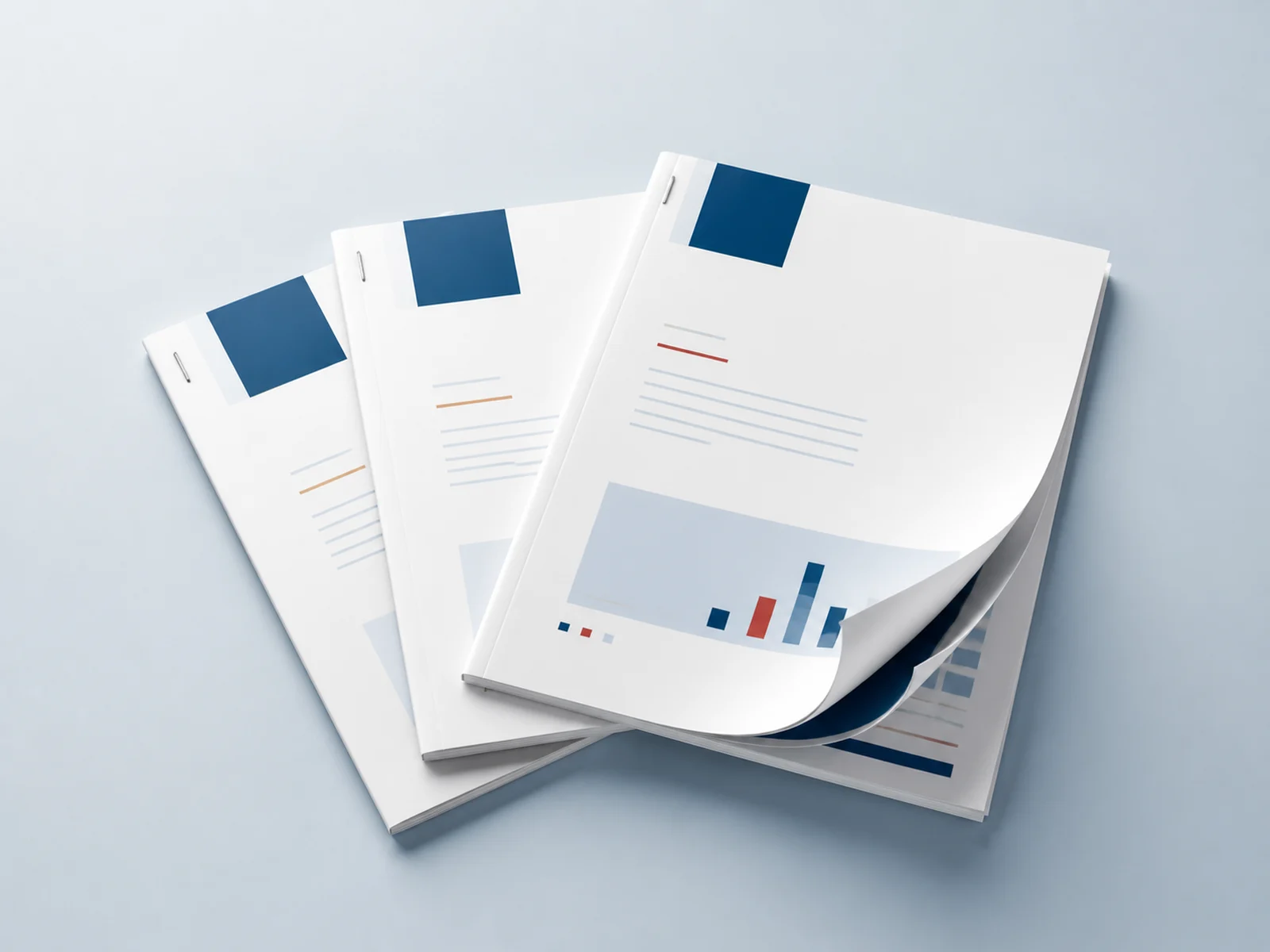 Collated and stapled multi page documents