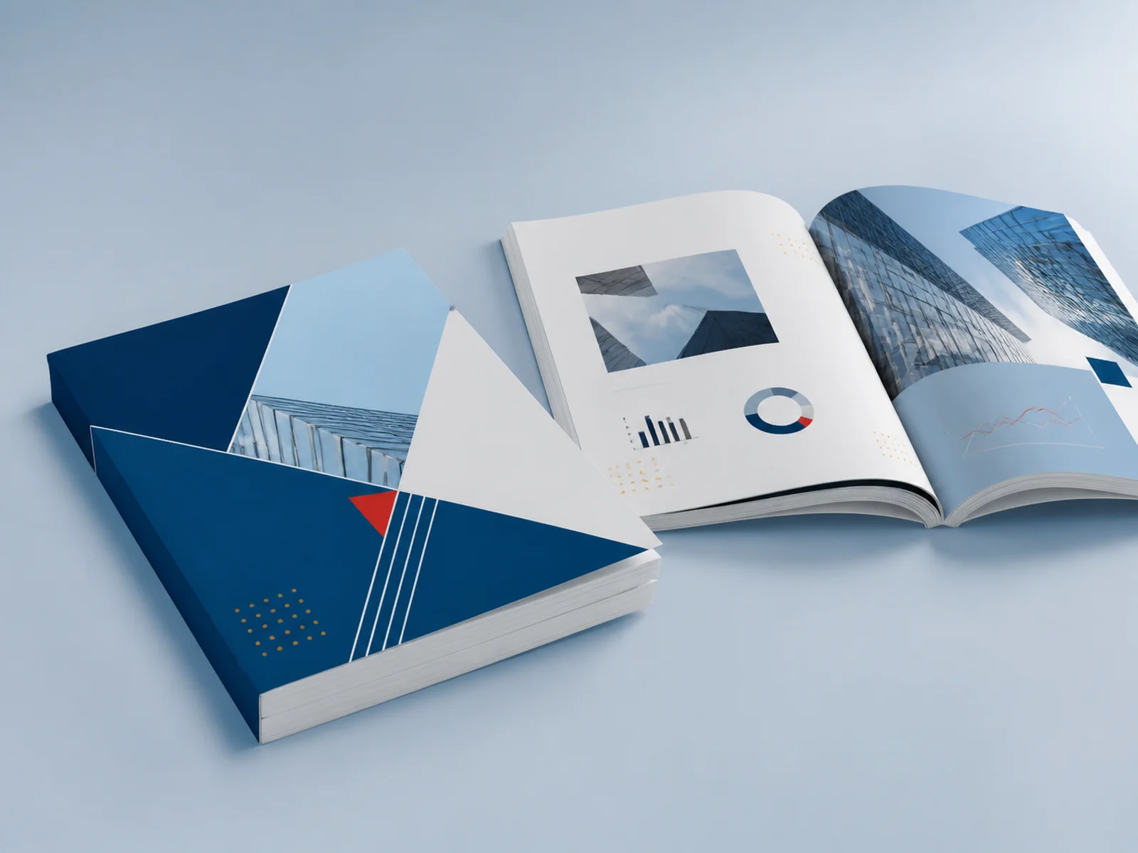 Perfect bound catalogs with printed square spines