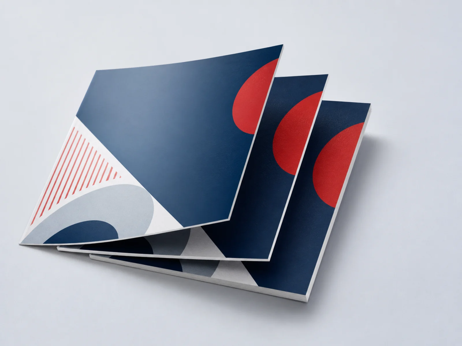 The same postcard on gloss, matte, and heavy uncoated stock