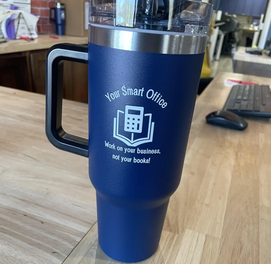 Signature Postal drinkware work