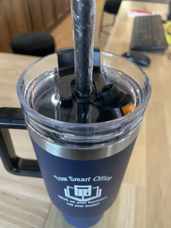 Signature Postal drinkware work